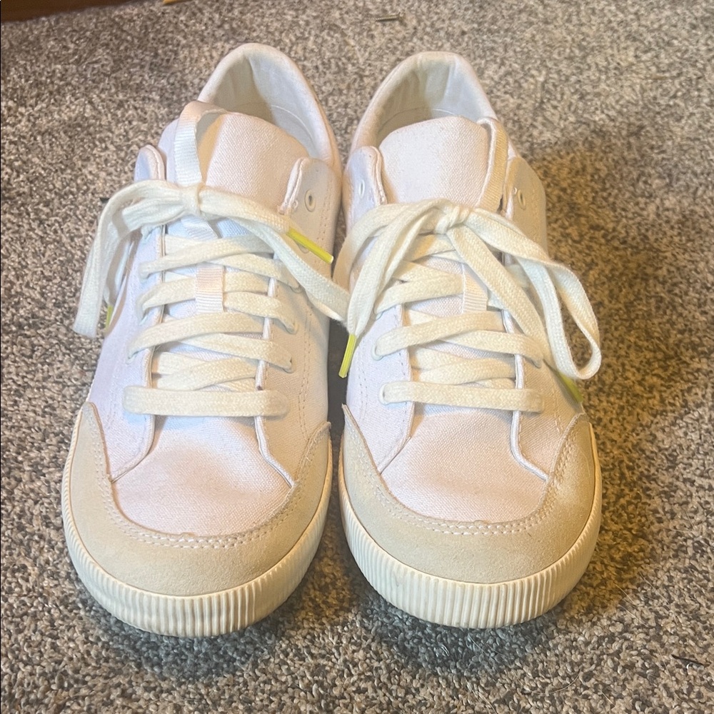 Sorel Women’s Out and About Sneakers in White and Tan